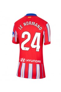 Atletico Madrid Robin Le Normand #24 Voetbaltruitje Thuis tenue Dames 2024-25 Korte Mouw